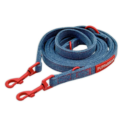 Verstellbare Hundeleine 3 m – Jeans
