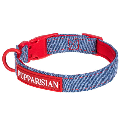 Hundehalsband mit Fliege – Jeans