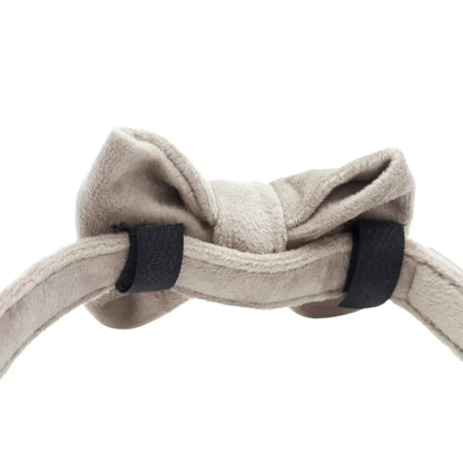 Samt-Halsband – Beige