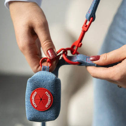 Verstellbare Hundeleine 3 m – Jeans