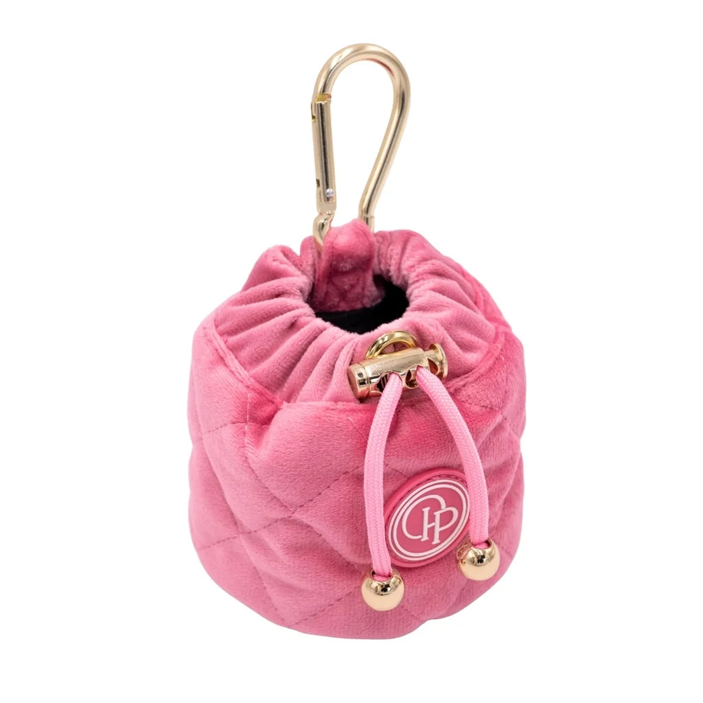 Leckerlibeutel aus Samt – Rosa