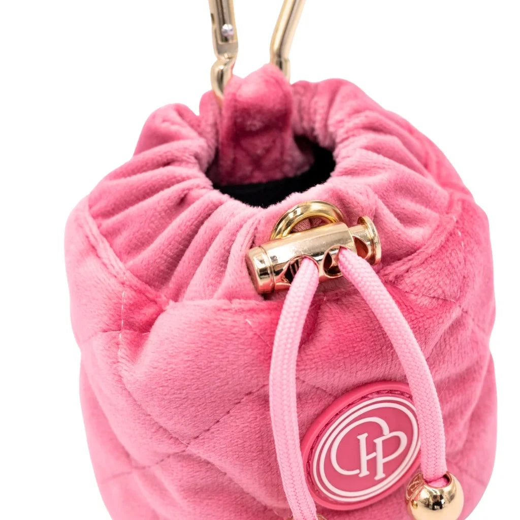 Leckerlibeutel aus Samt – Rosa