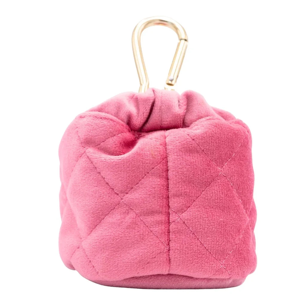 Leckerlibeutel aus Samt – Rosa