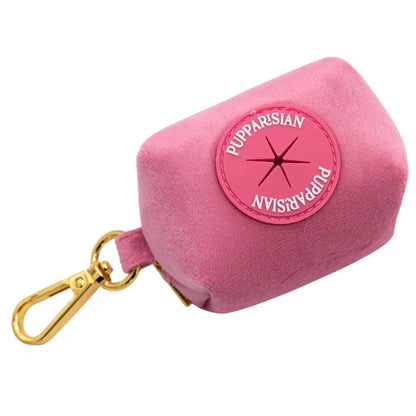 Kotbeutelspender aus Samt – Rosa