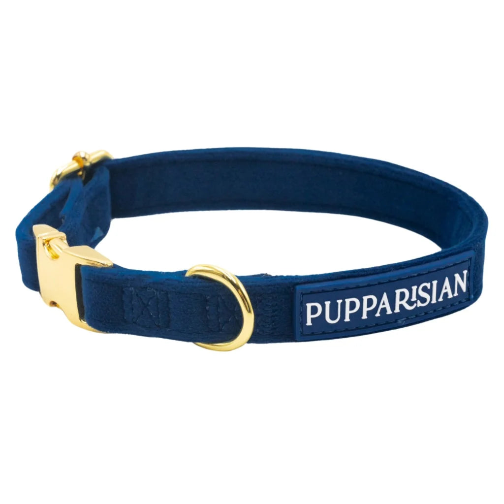 Samt-Halsband – Dunkelblau